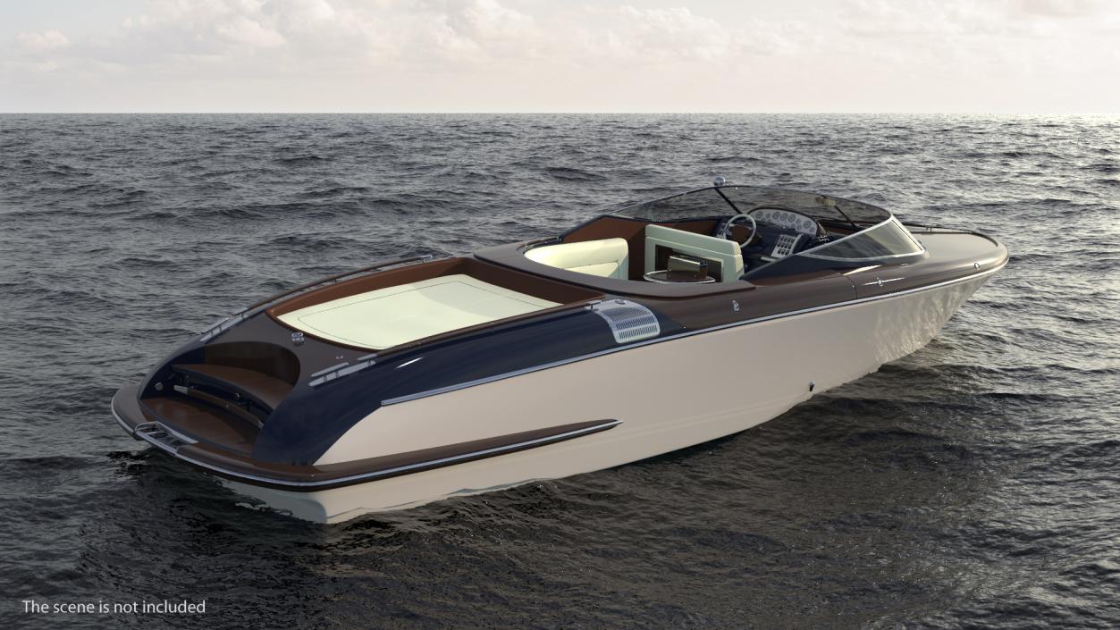 3D Luxury Speed Yacht model