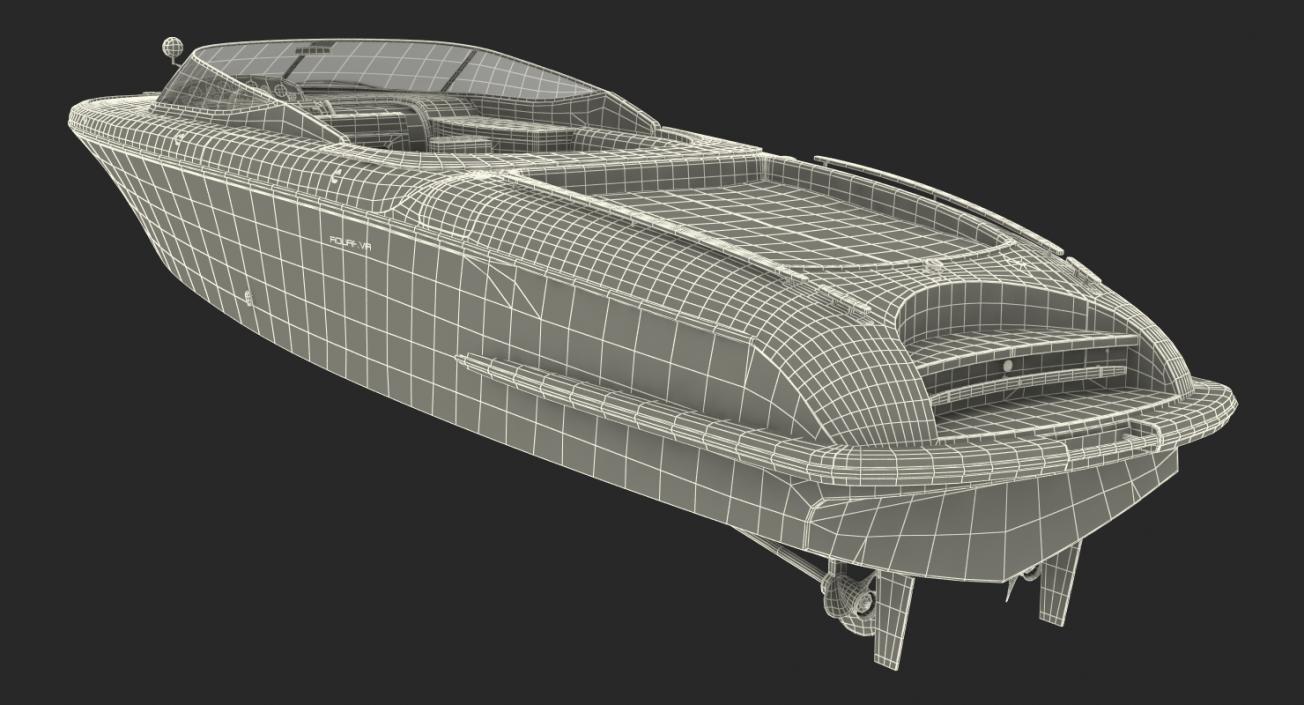 3D Luxury Speed Yacht model