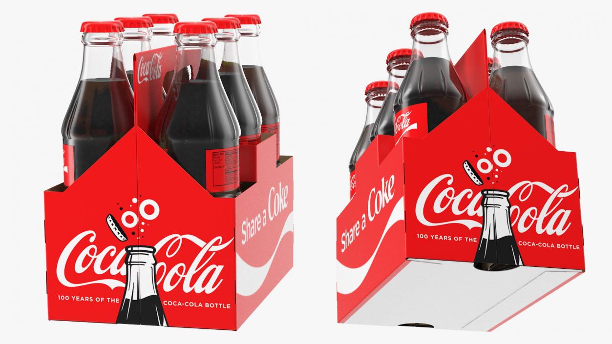 3D model Coca Cola Cans Collection