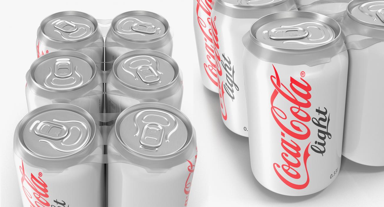 3D model Coca Cola Cans Collection