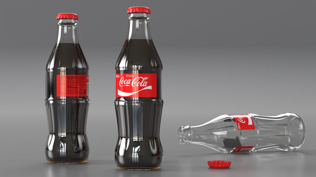 3D model Coca Cola Cans Collection