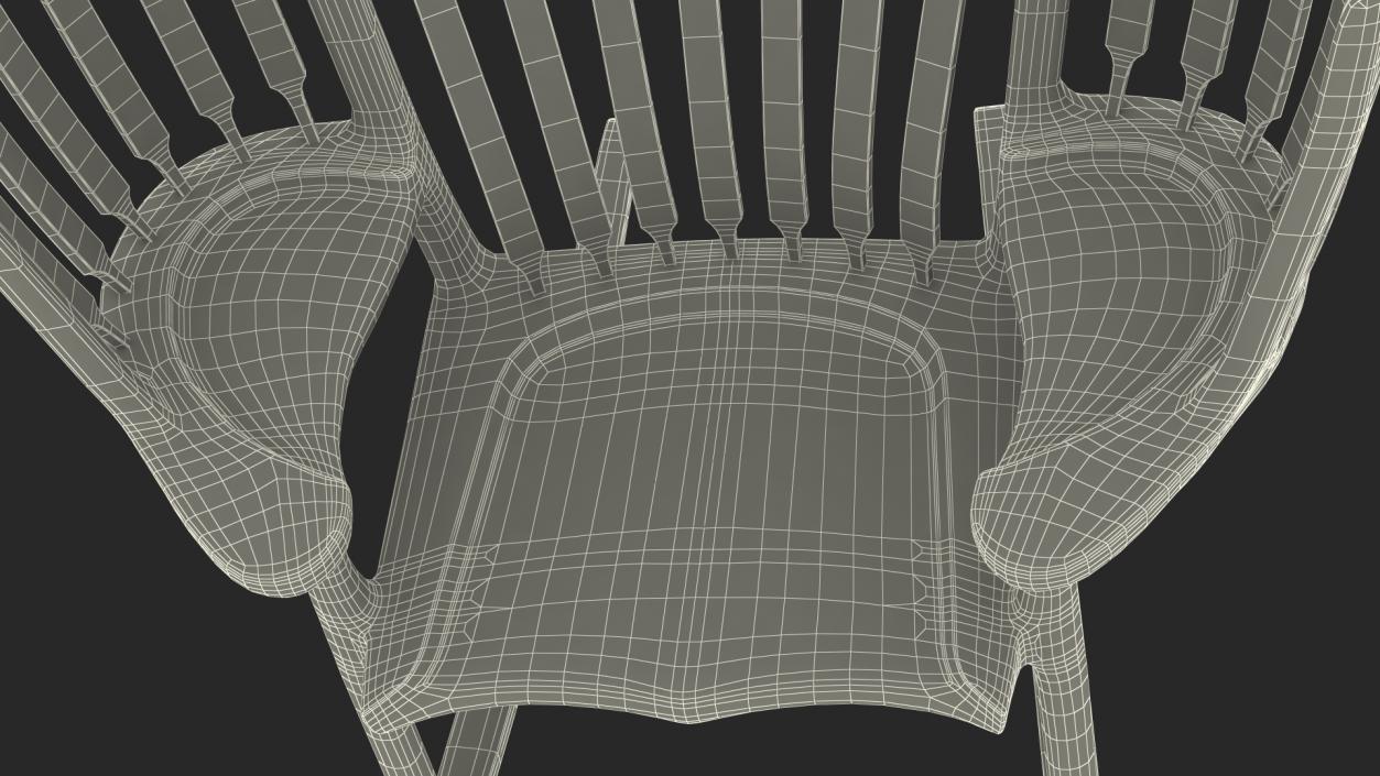 3D model Triple Rocking Chair