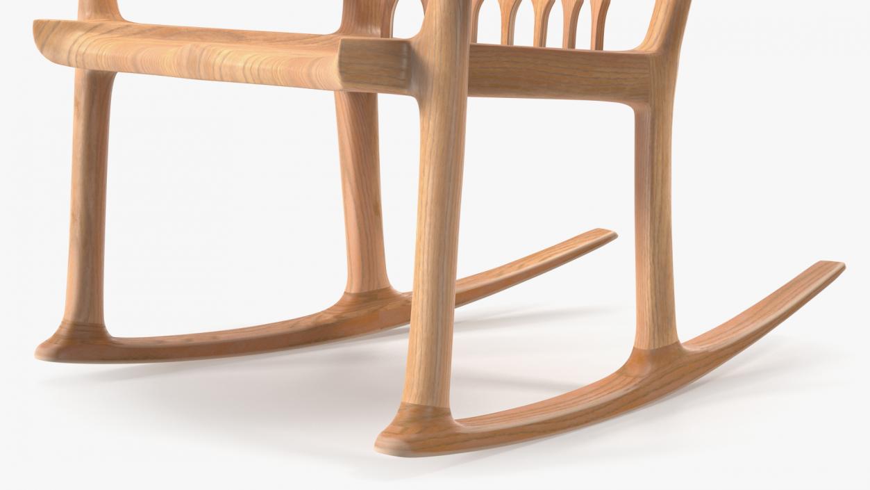 3D model Triple Rocking Chair