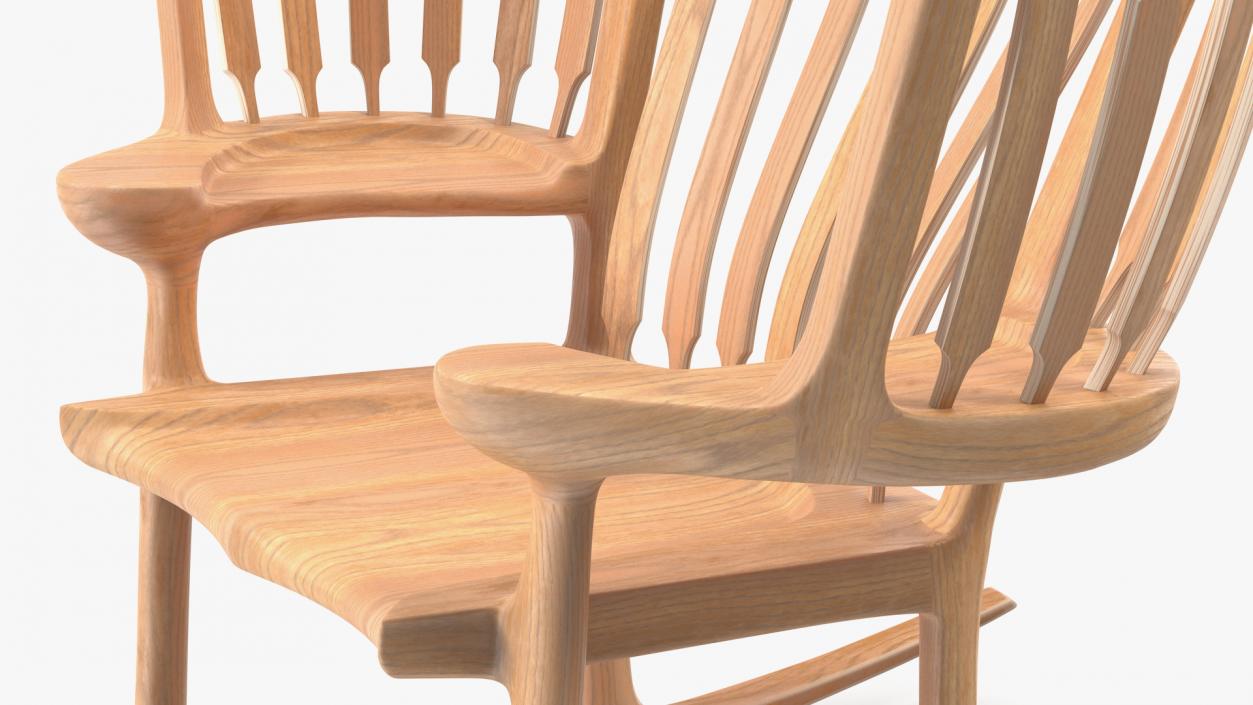 3D model Triple Rocking Chair