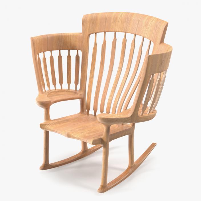 3D model Triple Rocking Chair