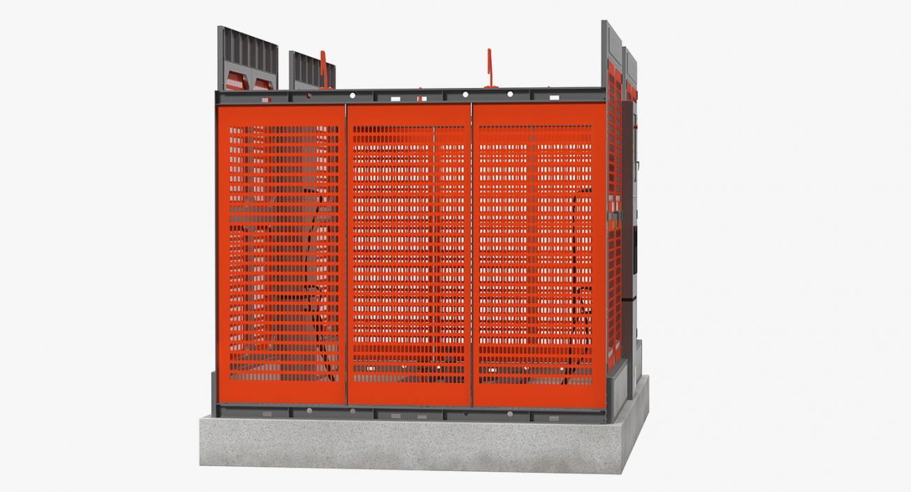 Construction Hoist Foundation 3D model