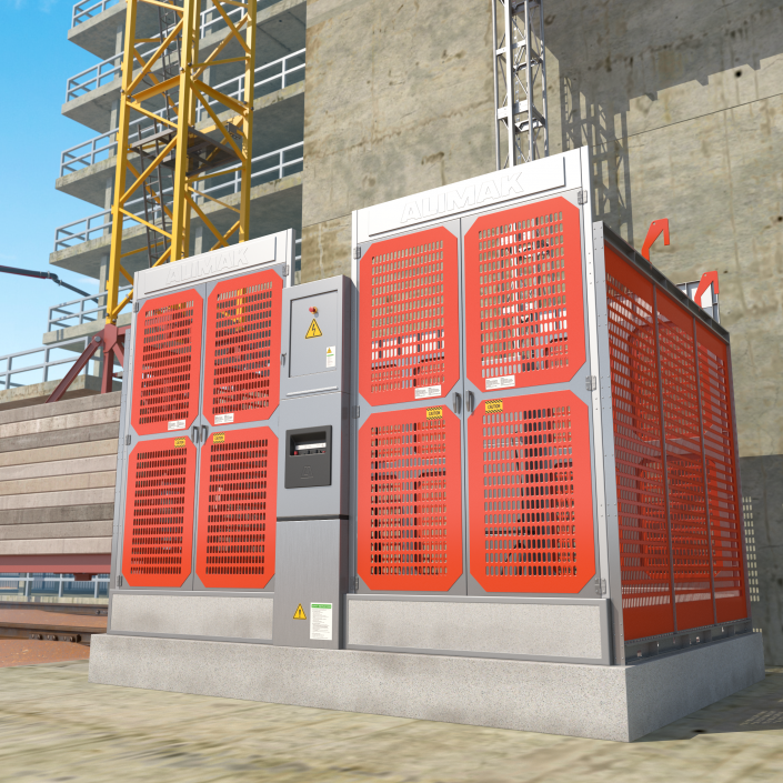 Construction Hoist Foundation 3D model