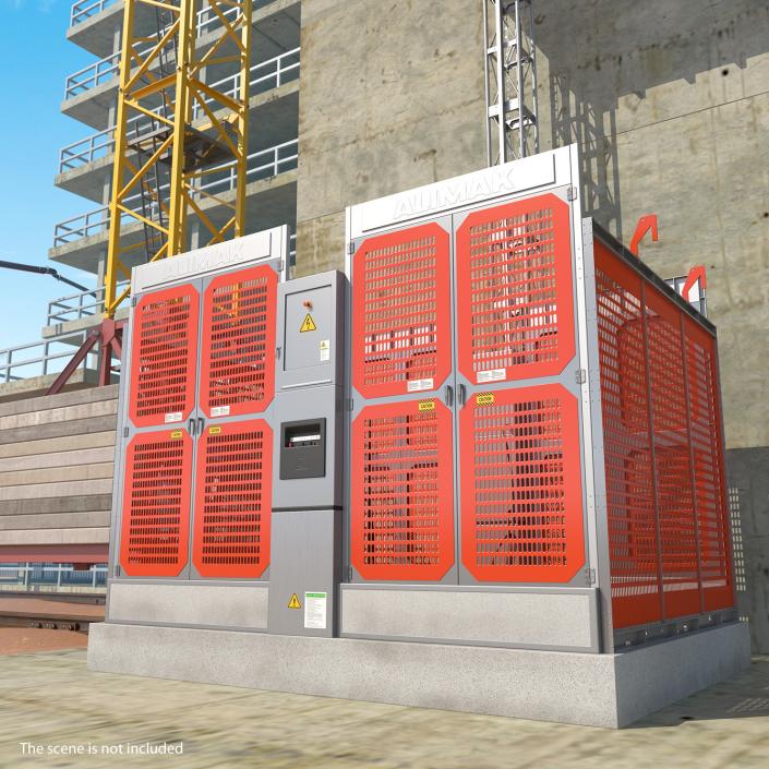 Construction Hoist Foundation 3D model