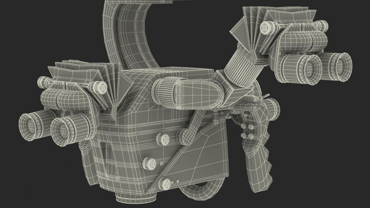 3D Surgical Microscope Rigged