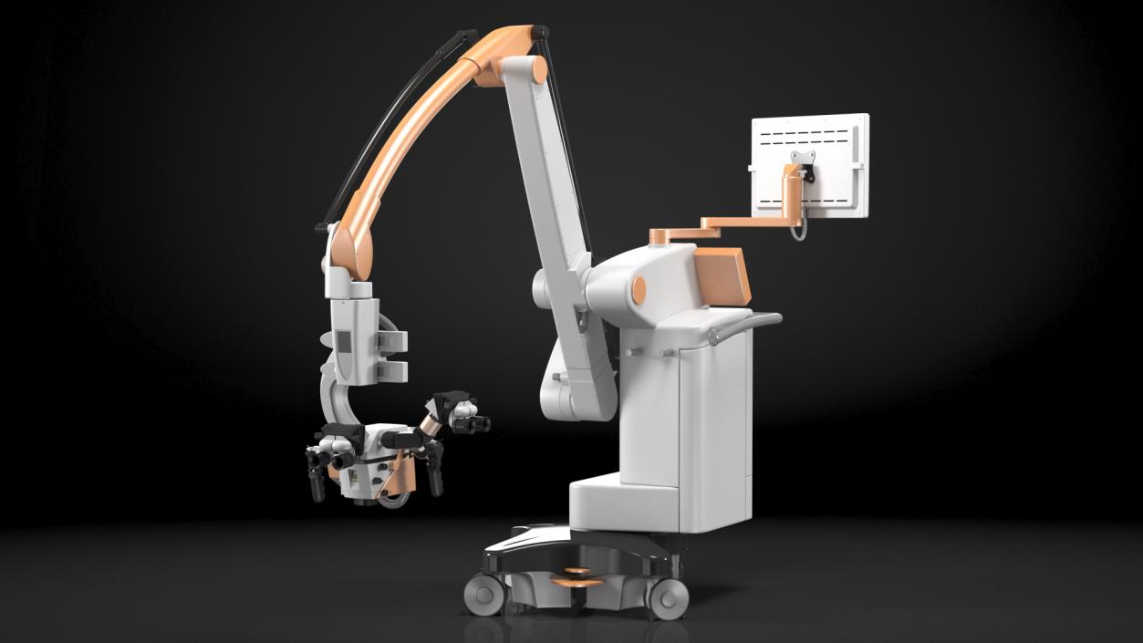 3D Surgical Microscope Rigged