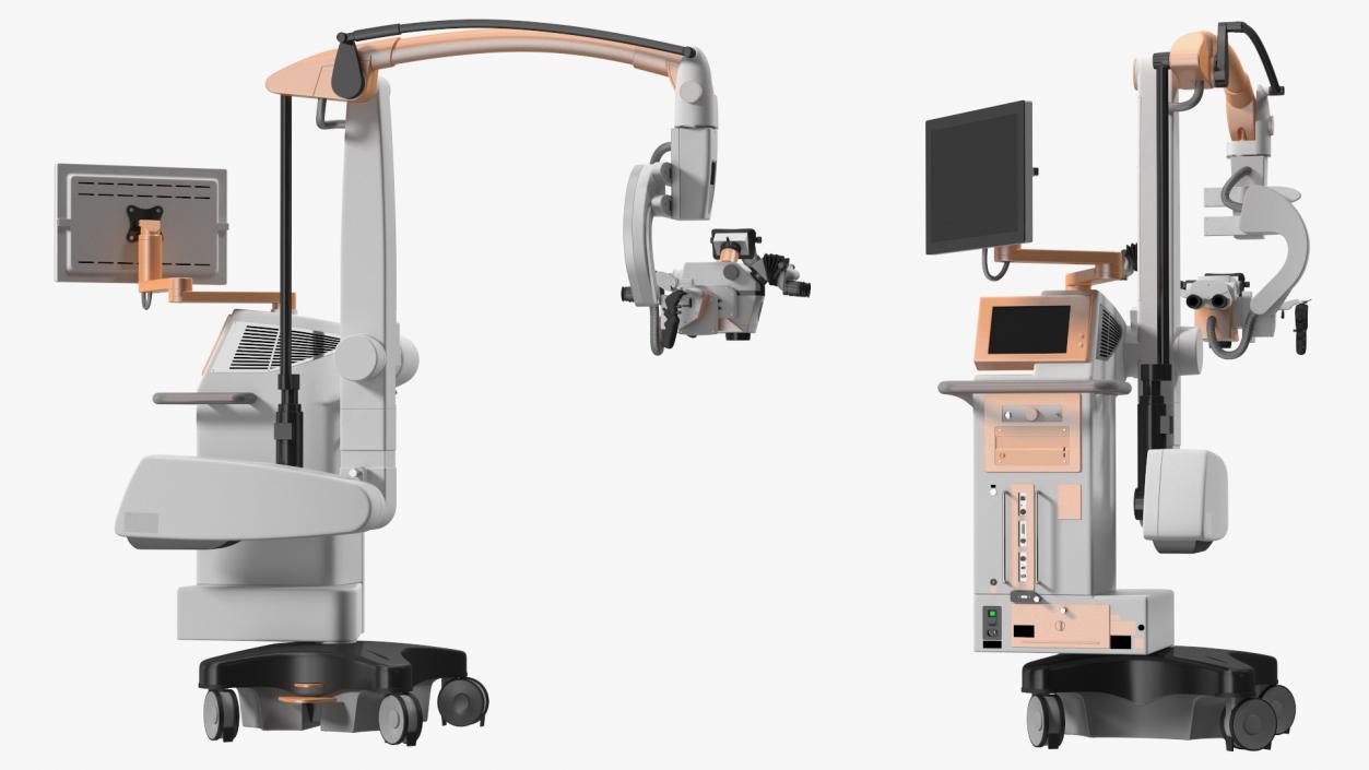 3D Surgical Microscope Rigged