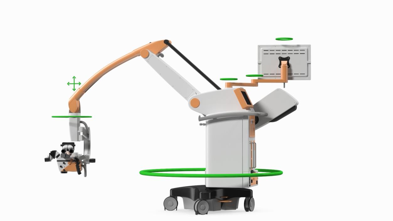 3D Surgical Microscope Rigged