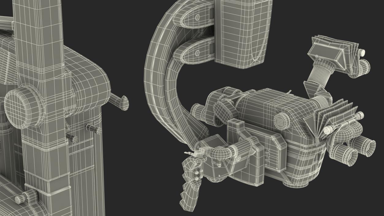 3D Surgical Microscope Rigged