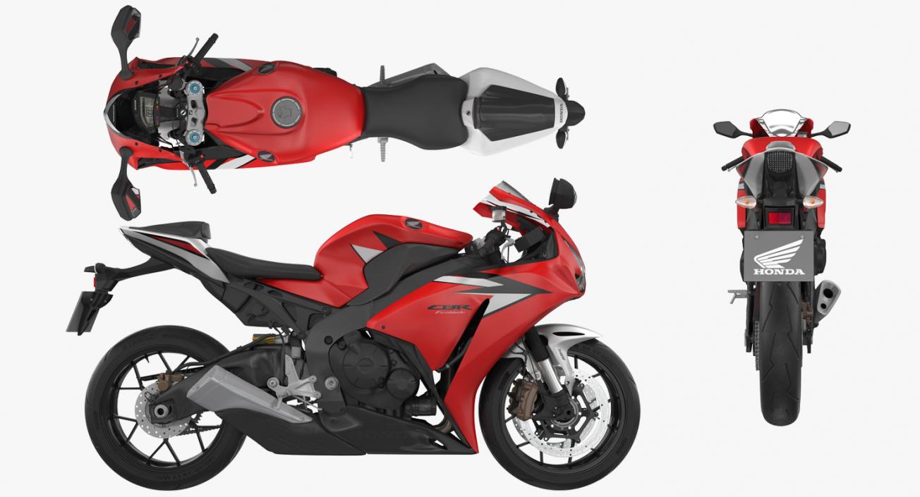 New Honda CBR1000RR Fireblade SP 2016 Rigged 3D model