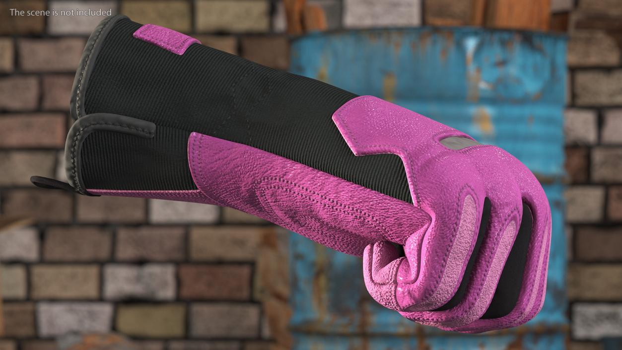 Heavy Duty Safety Gloves Thumbs Up 3D model