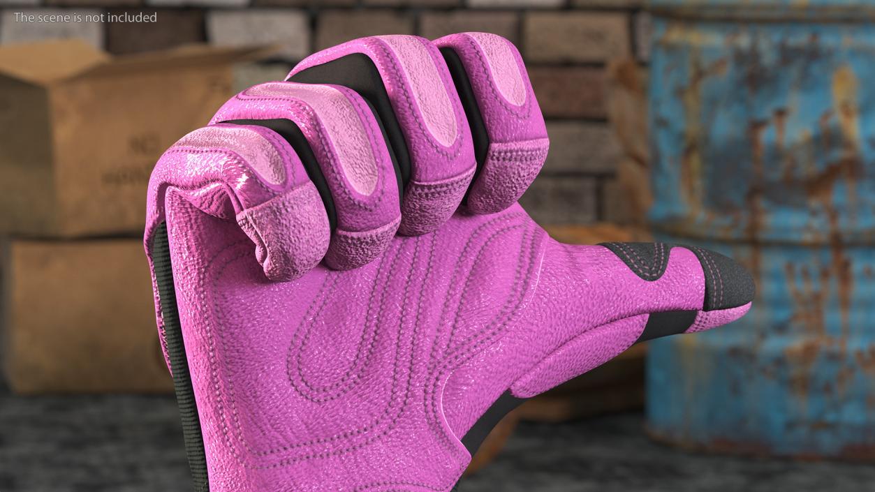 Heavy Duty Safety Gloves Thumbs Up 3D model