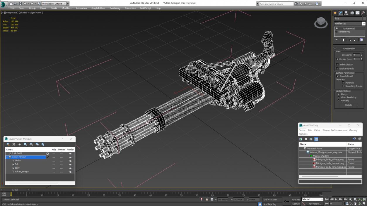 Vulcan Minigun 3D model