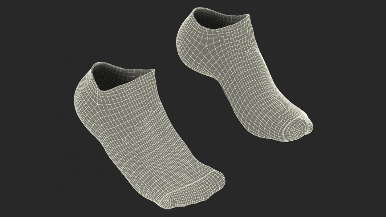 3D Socks Blue on The Foot Standing Toes