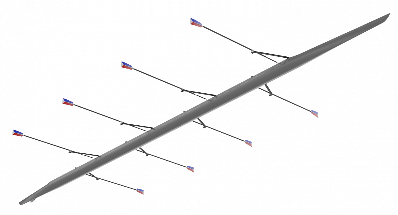 3D Sweep Eight Rowing model