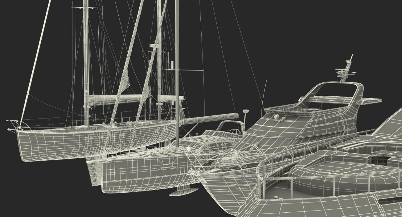 Yachts Collection 2 3D model