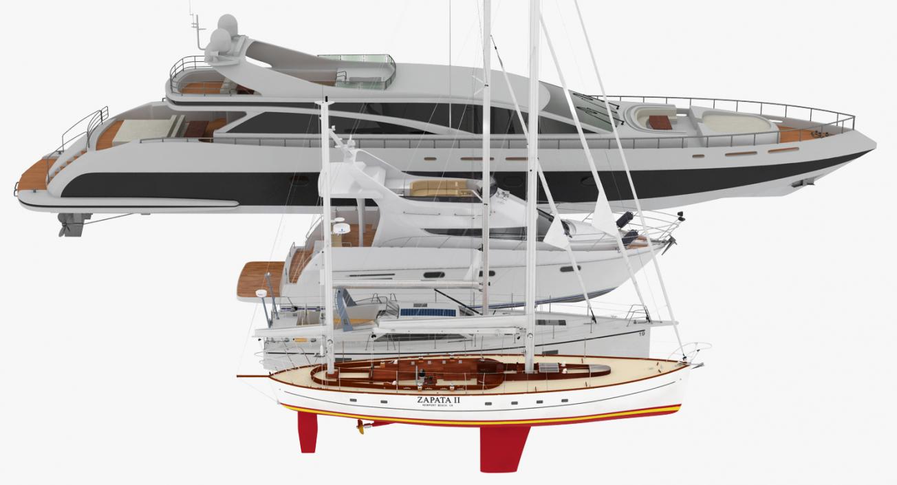 Yachts Collection 2 3D model