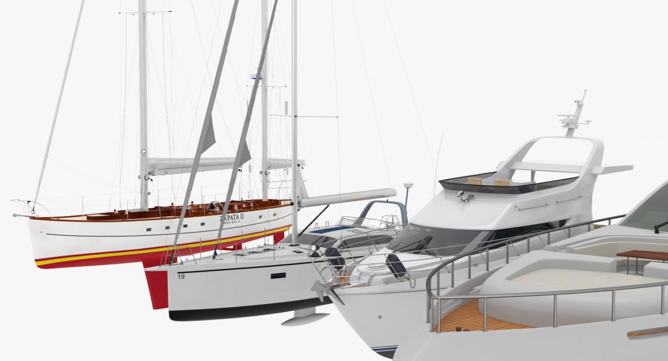 Yachts Collection 2 3D model