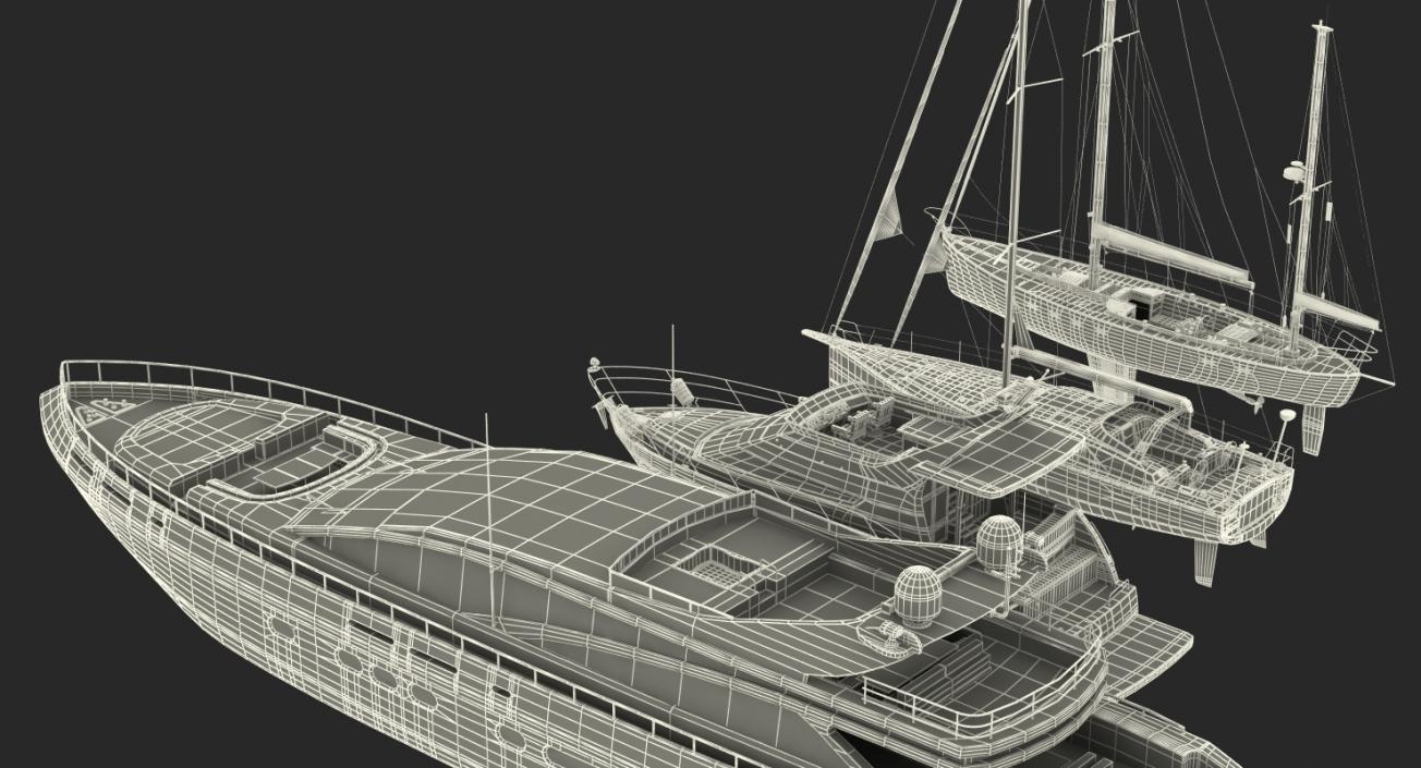 Yachts Collection 2 3D model