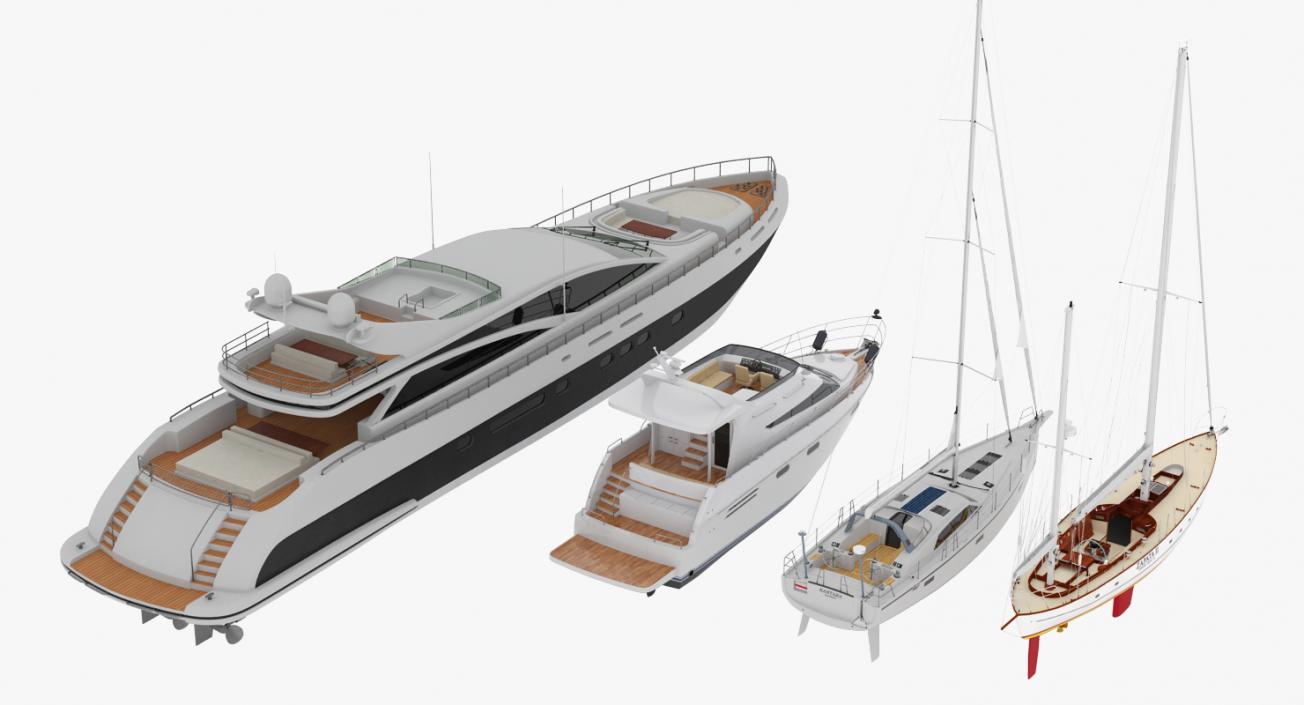 Yachts Collection 2 3D model