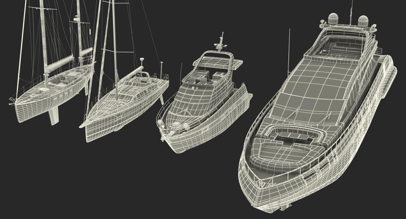 Yachts Collection 2 3D model