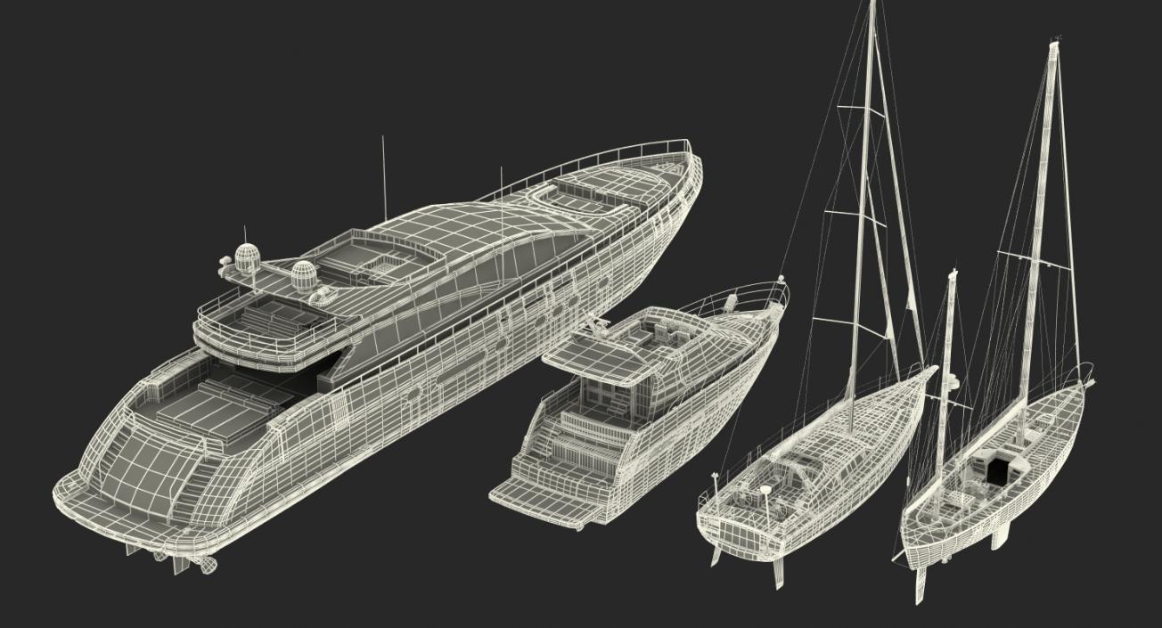 Yachts Collection 2 3D model