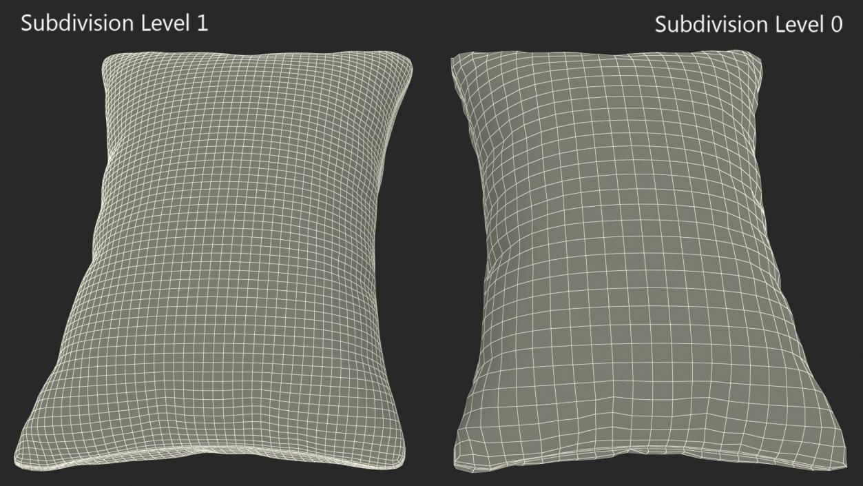 3D model Bed Pillow 70cm