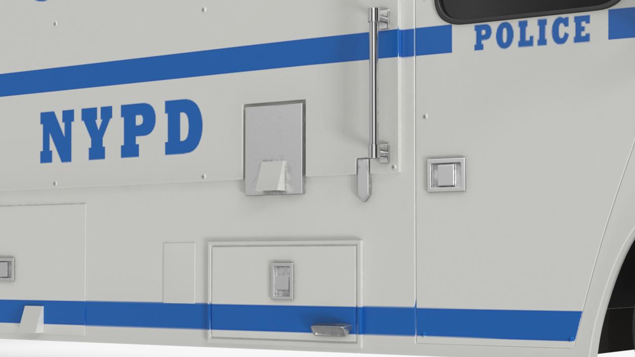 NYPD ASPCA Mobile Command Center Rigged 3D model