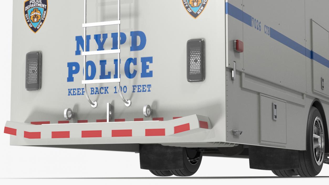 NYPD ASPCA Mobile Command Center Rigged 3D model