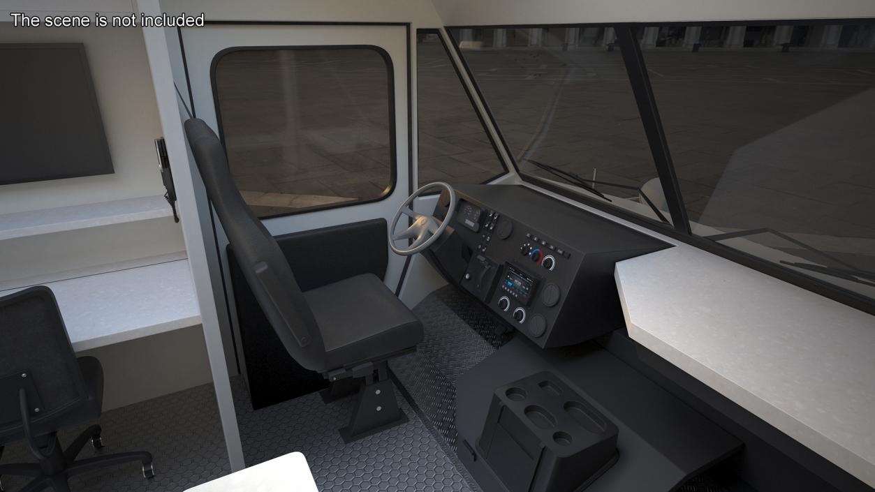 NYPD ASPCA Mobile Command Center Rigged 3D model