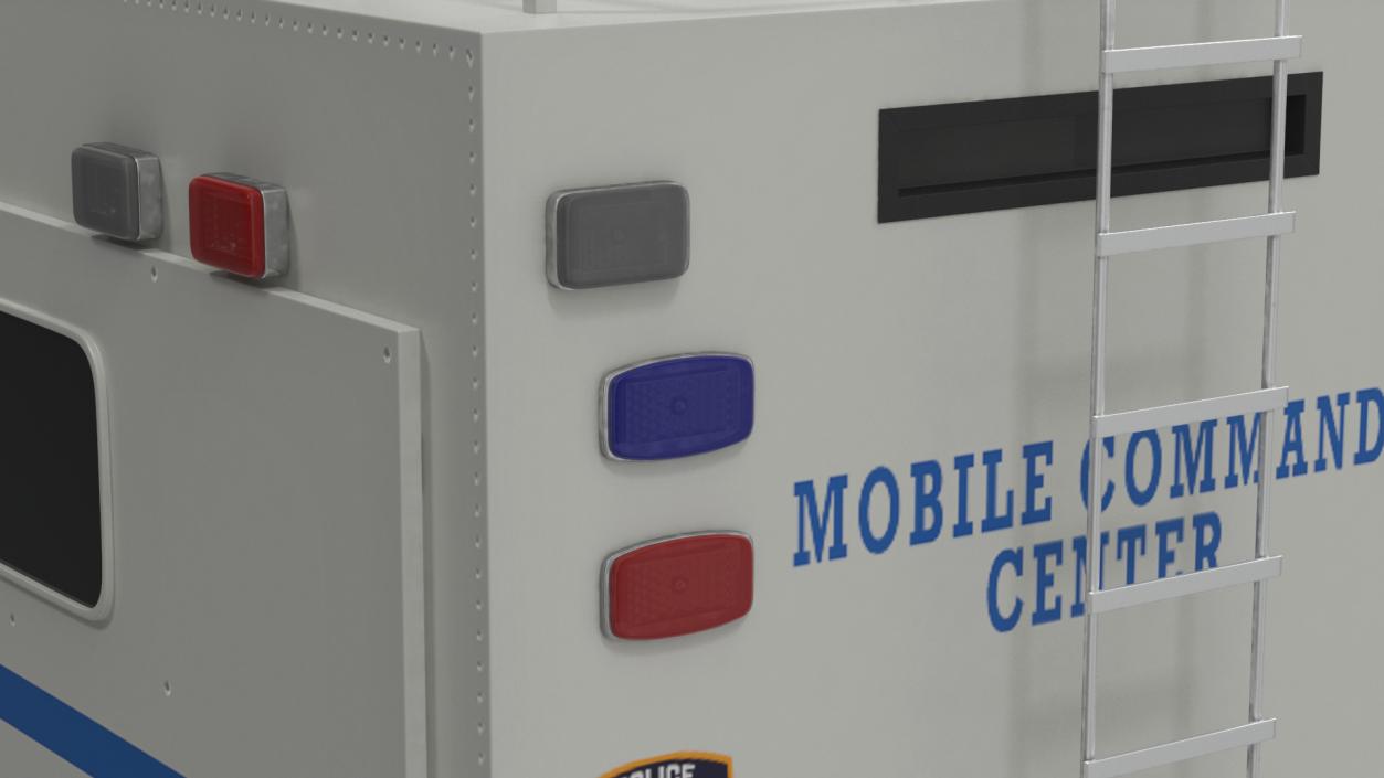 NYPD ASPCA Mobile Command Center Rigged 3D model