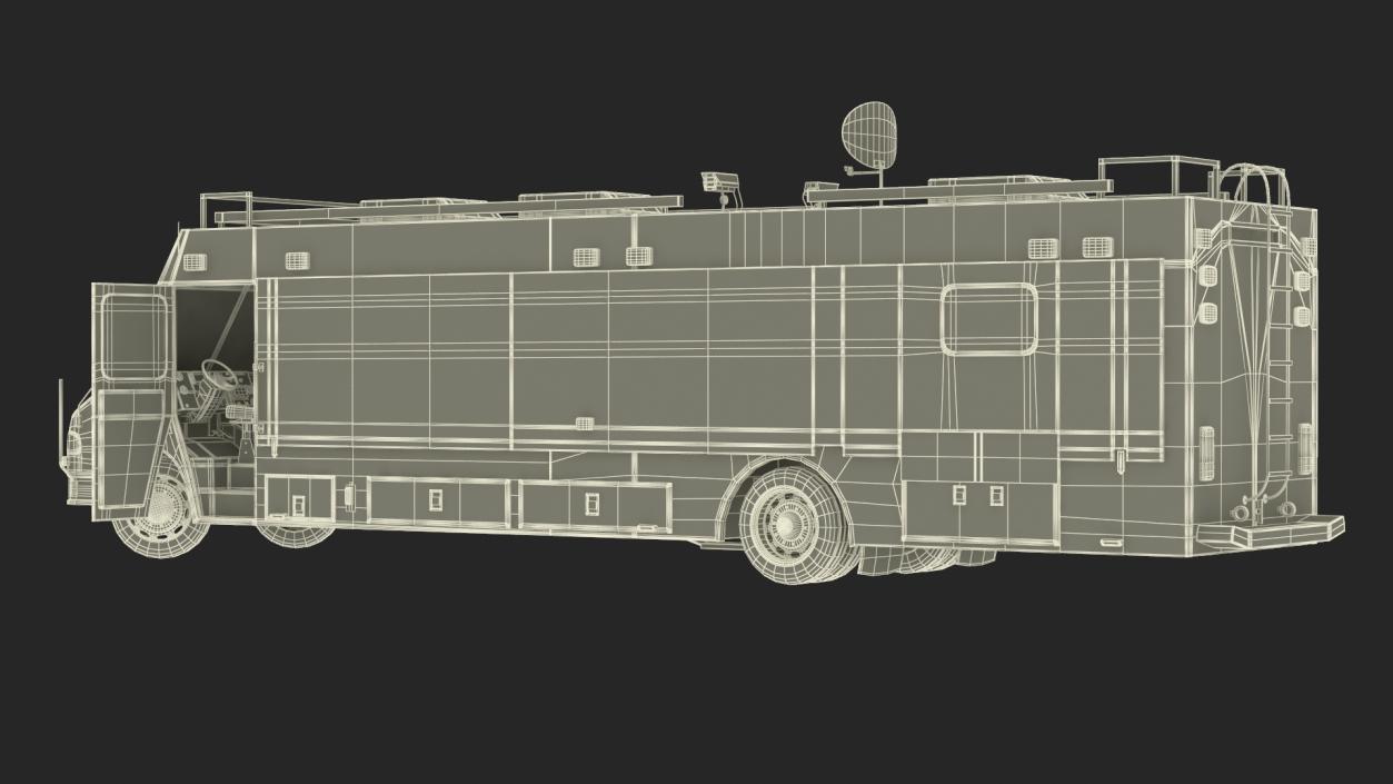 NYPD ASPCA Mobile Command Center Rigged 3D model