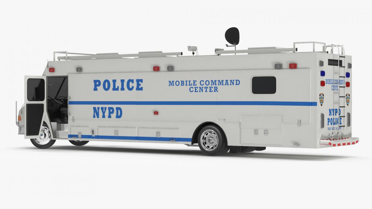 NYPD ASPCA Mobile Command Center Rigged 3D model