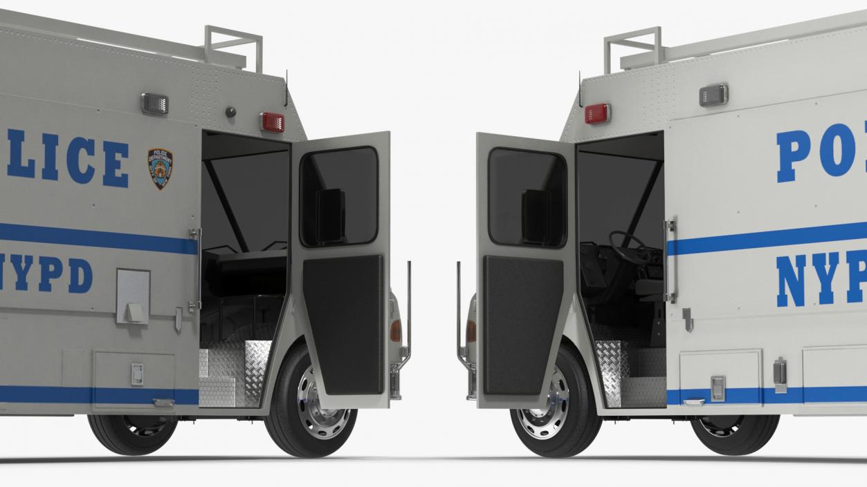 NYPD ASPCA Mobile Command Center Rigged 3D model