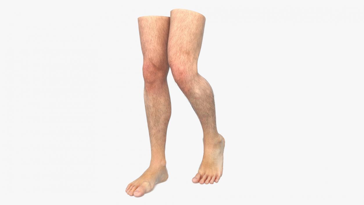 3D model Realistic Man Legs in a Pose 2