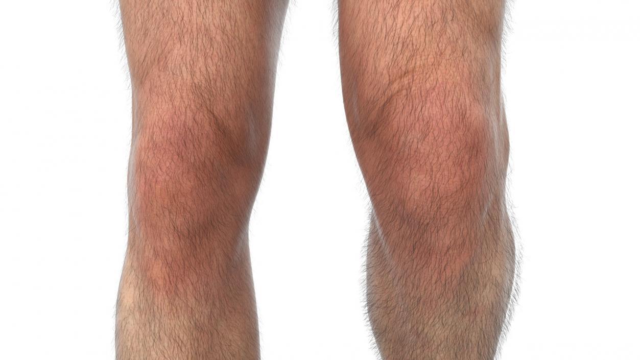 3D model Realistic Man Legs in a Pose 2