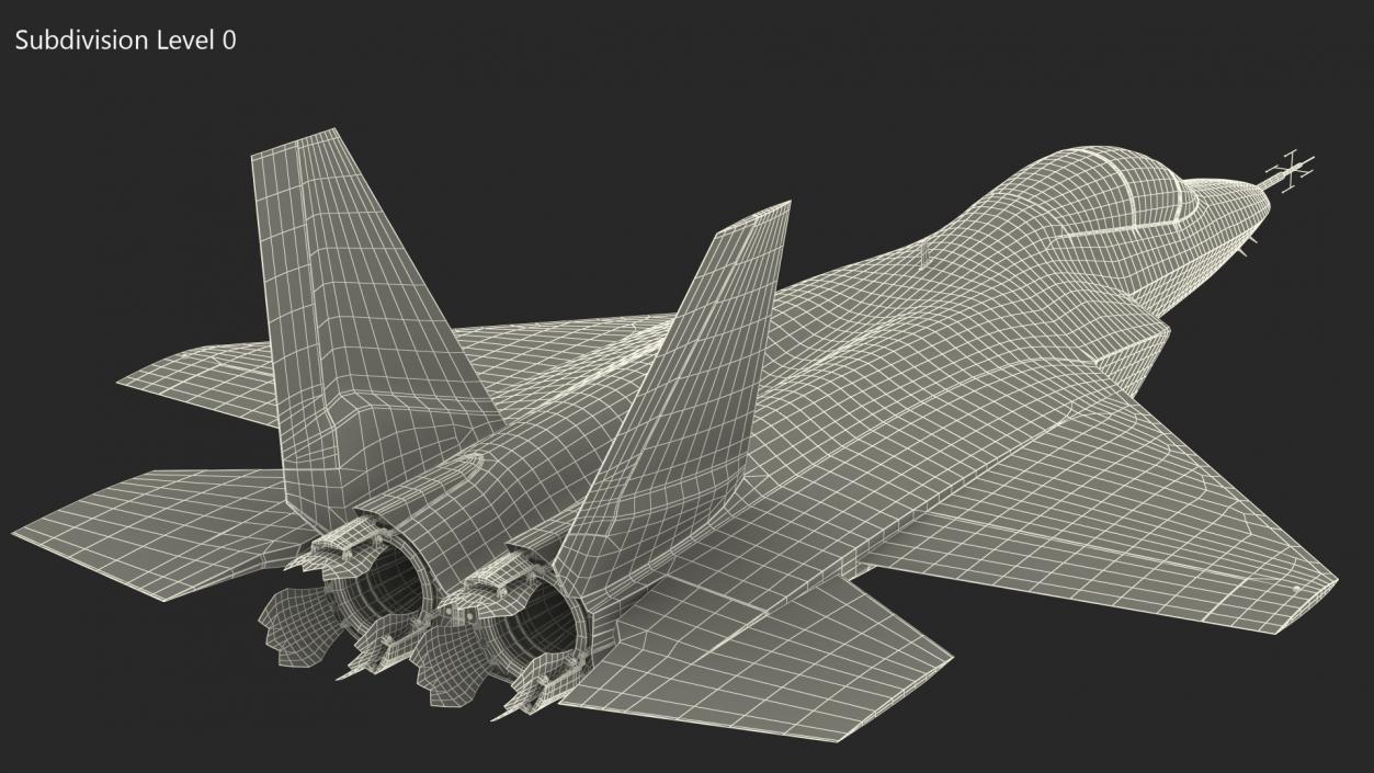 Mitsubishi X2 Shinshin Stealth Fighter Aircraft Flight 3D model