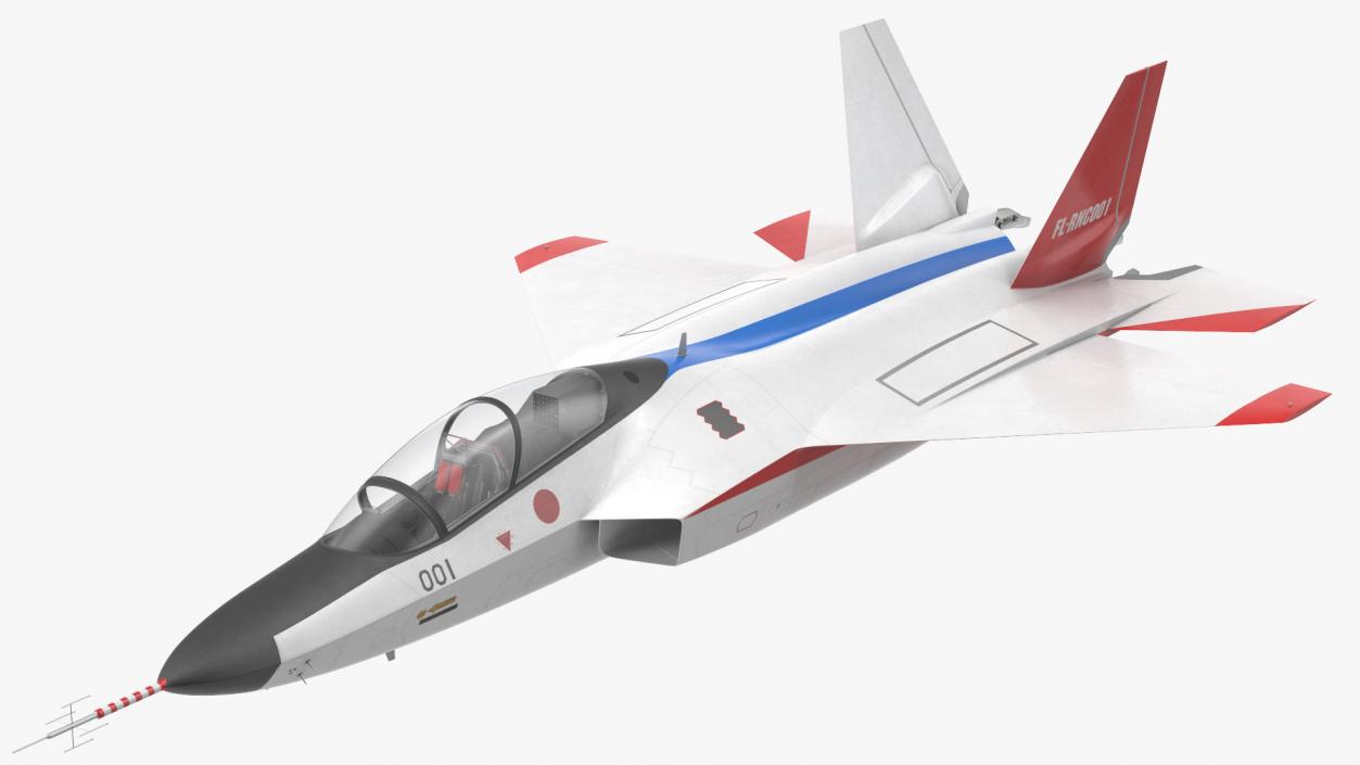 Mitsubishi X2 Shinshin Stealth Fighter Aircraft Flight 3D model