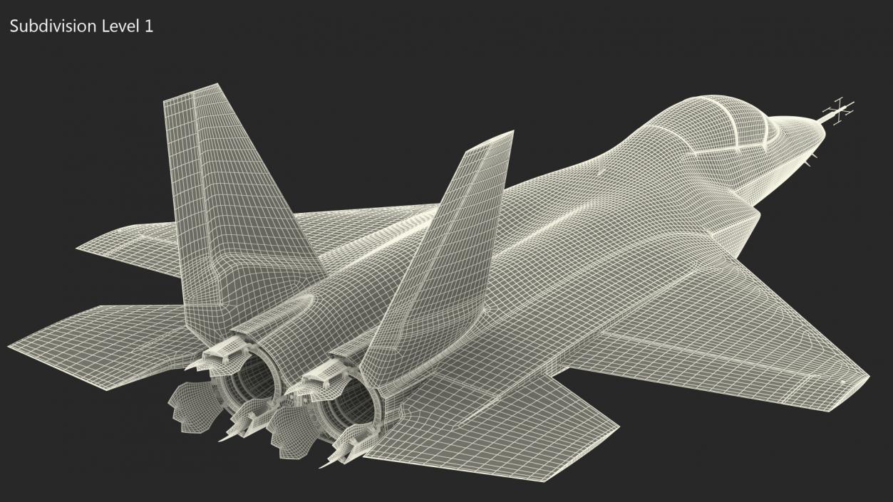 Mitsubishi X2 Shinshin Stealth Fighter Aircraft Flight 3D model