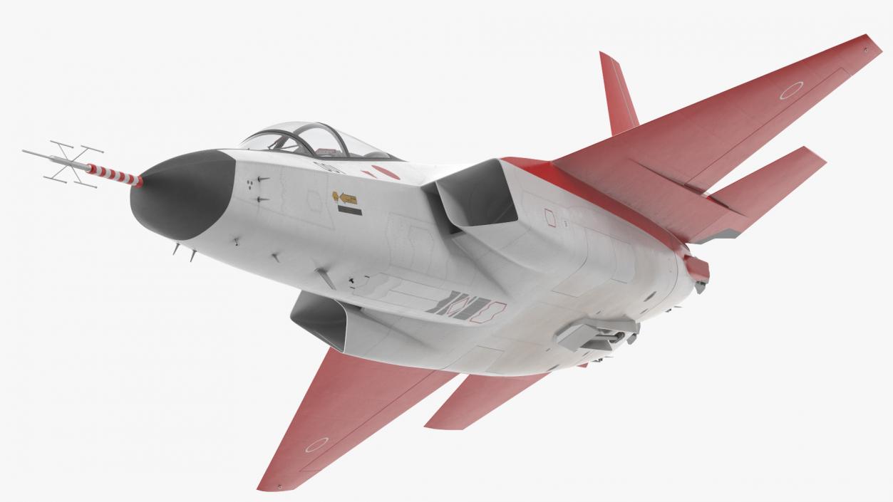 Mitsubishi X2 Shinshin Stealth Fighter Aircraft Flight 3D model