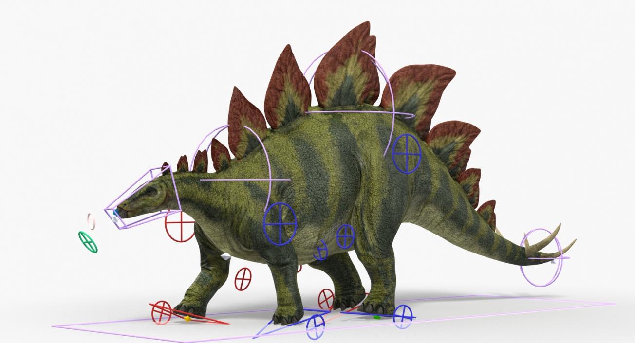 Rigged Dinosaurs Collection 4 3D model