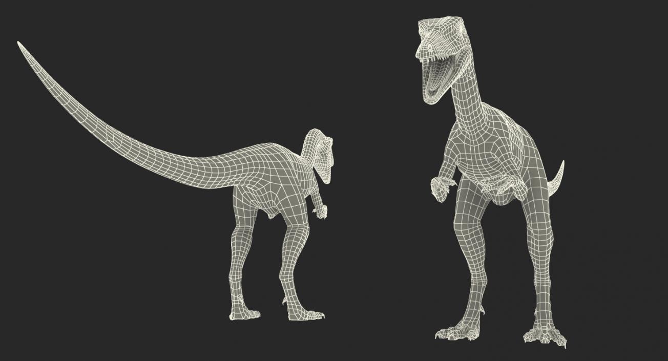 Rigged Dinosaurs Collection 4 3D model