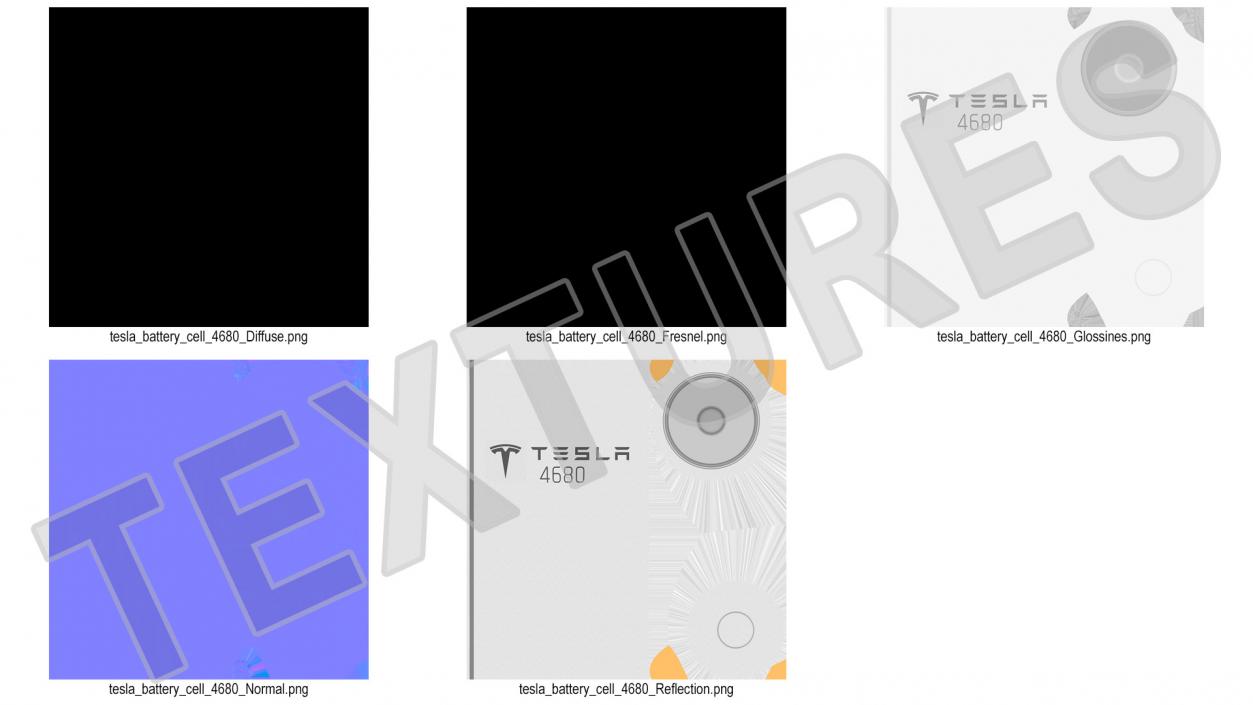 3D Lithium Battery Tesla 4680