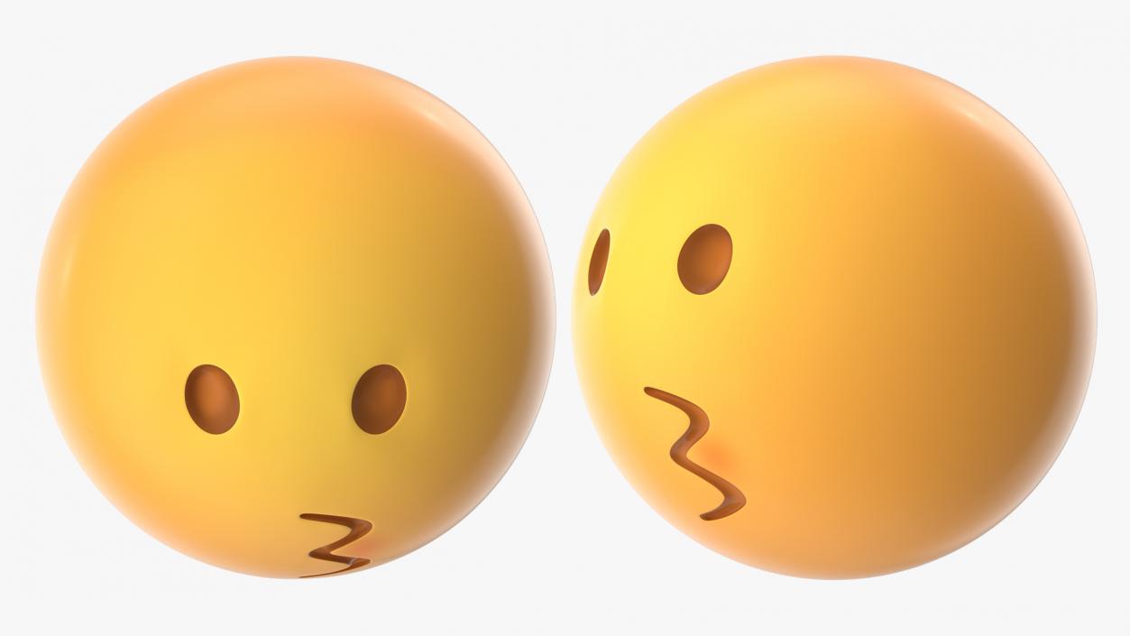 3D Kissing Emoji model