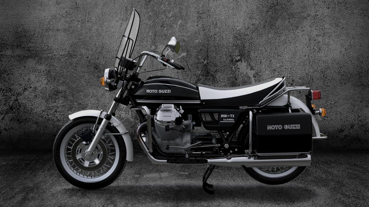 3D model Moto Guzzi 850 T3 Classic Motorbike