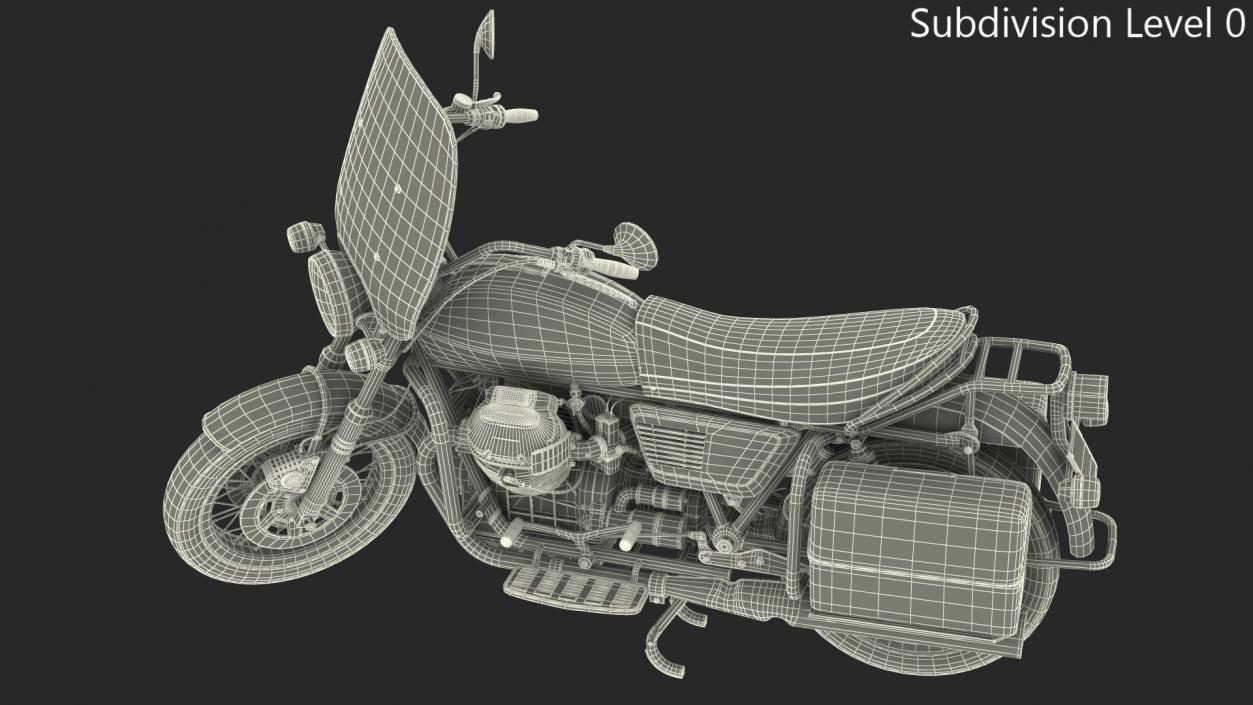 3D model Moto Guzzi 850 T3 Classic Motorbike